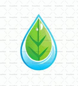 Wassertropfen und Blatt